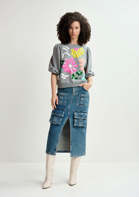 Essentiel Antwerp Hun Flower Sweatshirt